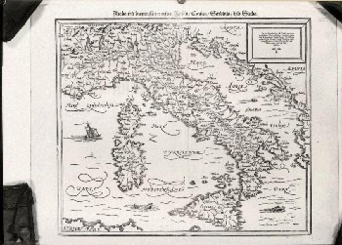 Riproduzione carta geografica antica d'Italia - Trentino Cultura