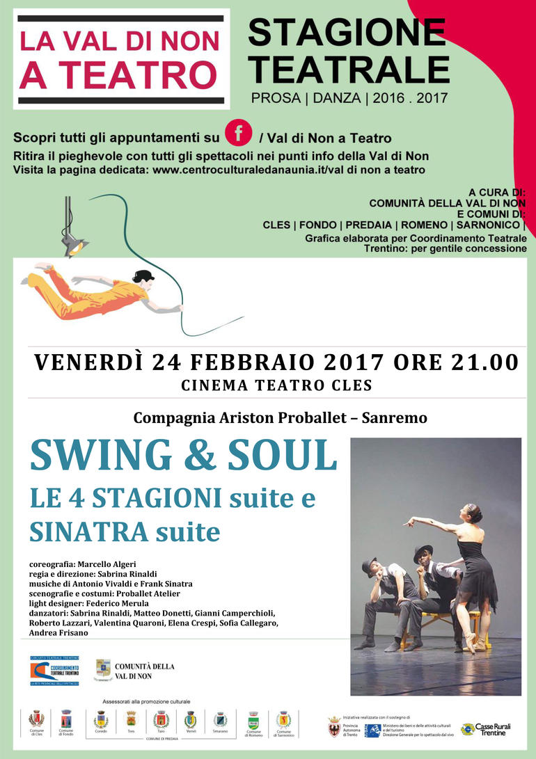 Locandina spettacolo Swing & Soul del 24 marzo 2017