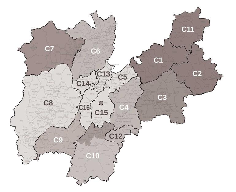 Mappa Provincia Di Trento