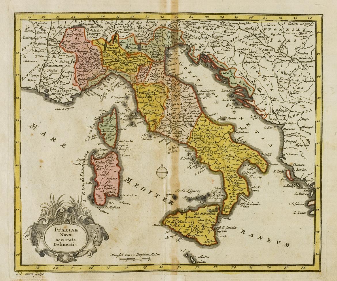Mappa storica dell'Italia Mappa storica dell'Italia